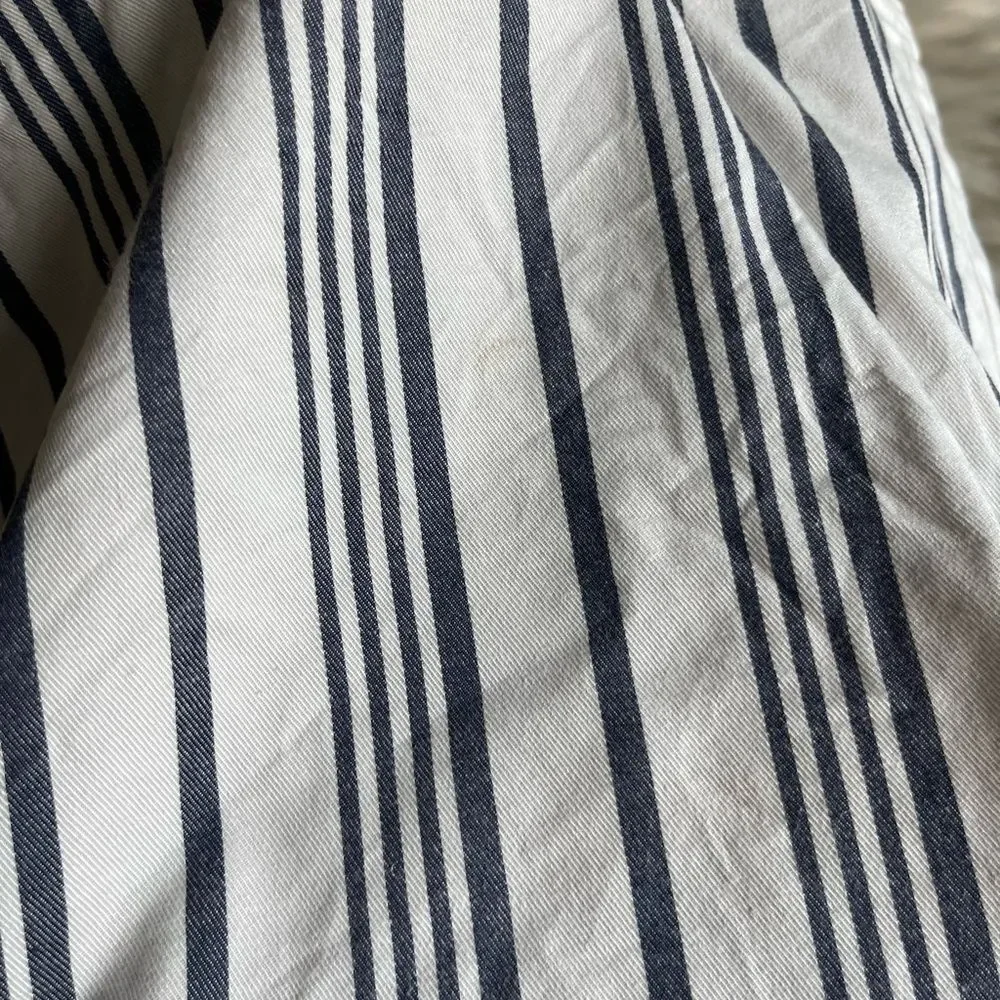 Three Cords x Marine Layer Reversible Tote in White/Blue Stripe
